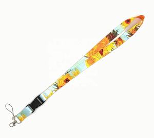 ที่ใส่การ์ดหรือสายคล้องพวงกุญแจภาพสีน้ำมันโลโก้พิมพ์ลายแบบกำหนดเอง - Product Image 3