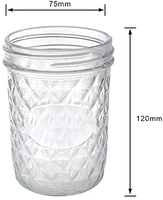 Offre Spéciale 16oz clair Large Bouche Boba Thé Potable Verre Mason Bocaux Avec bambou Couvercle De Paille