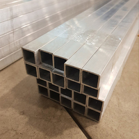 Tubes rectangulaires en aluminium 450 mm 6061, extrudés, en pouces, revêtement poudré, à vendre