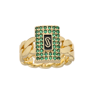 Nuovo Anello Moda in Ottone Placcato Oro 14k, Gioiello a Forma di Cubo S, Regalo Alla Moda - Product Image 2