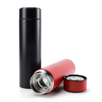 2020 venta al por mayor de vacío de acero inoxidable Pantalla de temperatura termo taza botella de viaje inteligente 500ml frasco de vacío