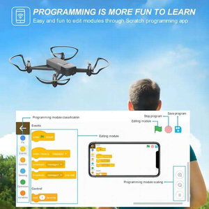 โดรน APEX AT-149 แบบเขียนโปรแกรมได้ พร้อมกล้อง 720P โดรนสำหรับการศึกษาและการเขียนโค้ด เหมาะสำหรับเด็กและผู้เริ่มต้น - Product Image 3