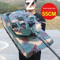 Grande voiture de combat électrique rechargeable sur chenilles en métal avec fonction de tir, modèle pour usage intérieur, jouet pour garçons de 14 ans et plus
