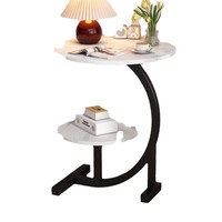 Table basse de salon, petite table ronde, table d'appoint mobile pour canapé, chambre créative et simple, balcon, loisirs