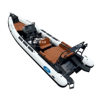 Bateau de transport de passagers certifié CE Hedia, bateau de patrouille rigide de 32 pieds, bateau pneumatique de luxe à coque en aluminium, bateau sportif à grande vitesse, 960