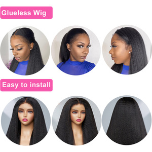 New <strong>4C</strong> Textured Hairline <strong>Wigs</strong> Curly Baby Hair Natural <strong>Edges</strong> HD Lace Frontal Glueless <strong>Wigs</strong> Kinky Yaki Straight Human Hair <strong>Wigs</strong> - Product Image 6