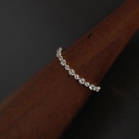 Bague géométrique en argent sterling 925 et or 14 carats avec zircon étincelant pour femme, bijou exquis et élégant pour fêtes et mariages, idéal pour le dropshipping