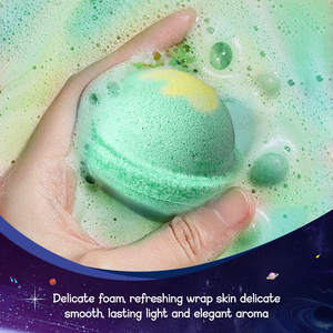 Sadoer ชุดกล่องเกลืออาบน้ำหรูหรา6สีแบบดาวเคราะห์ออร์แกนิกลูกบอลเกลืออาบน้ำธรรมชาติให้ความชุ่มชื้นชุดของขวัญเป็นมิตรต่อสิ่งแวดล้อม - Product Image 5
