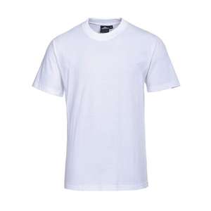 PORTWEST - B195WHRM Torino Premium <b>white</b> t-<b>shirt</b> - EAN 5036108095117 <b>WORK</b> T-<b>SHIRTS</b> AND POLO <b>SHIRTS</b> - Product Image 1