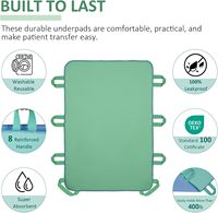Coussin de lit de positionnement réutilisable lavable à 8 poignées robustes avec poignées pour les soins à domicile des hôpitaux pour personnes âgées