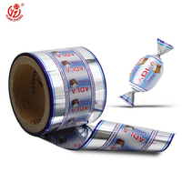 Film d'emballage alimentaire souple en aluminium torsadé OEM/ODM en gros, impression personnalisée pour bonbons, chocolat, biscuits, nouilles, snacks