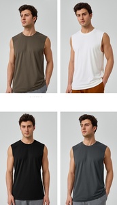 Débardeurs de Musculation Sans Manches Très Extensibles pour Hommes, Séchage Rapide, pour la Salle de Sport et la Course - Product Image 2