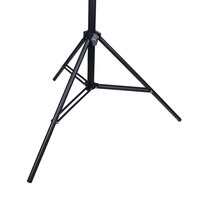 Trépied métallique réglable 2,1 m 8806 avec support de téléphone et design portable pour studio photo, boîte à lumière, réflecteur et lampes d'éclairage