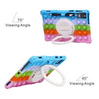 Housse de protection en silicone pour tablette 10/10,1 pouces avec support rotatif IA, coque anti-chute, moule privé 26x18cm