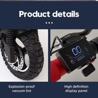 Trottinette électrique pliable, moteur 350W48V, légère, étanche, charge maximale 120kg, freins à double disque, affichage LED pour adulte
