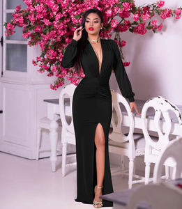 Robes de soirée de bal formelles, longueur au sol, colonne gracieuse, bien vendu - Product Image 4