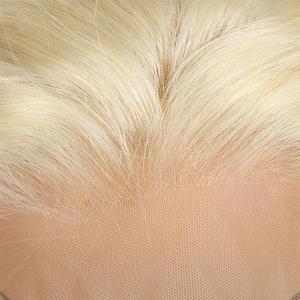 Peluca de Encaje Frontal, Color Marrón Miel, Corte <span class=keywords><strong>Bob</strong></span> Liso, Tejida a Mano, Permanente y Teñida, Longitudes de 8 a 14 Pulgadas - Product Image 2