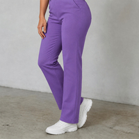 Ensemble de blouses médicales ANNO Premium en tissu extensible 4 directions, col montant, pantalon droit, uniformes médicaux pour cliniques dentaires et spas, OEM/ODM