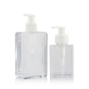 Bouteilles de soin de la peau vides personnalisées de 50, 100, 150, 200, 250, <span class=keywords><strong>500</strong></span>, 300, <span class=keywords><strong>500</strong></span>, 750 ml, carrées, en plastique, avec pompe, pour lavage des mains à l'alcool, vaporisateur pour animaux de compagnie - Product Image 1
