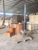 Bak Mandi Pijat Kayu Modern Persegi, Kayu Cedar Merah, 4 Orang, Desain Kontemporer, Pendingin Listrik, OEM