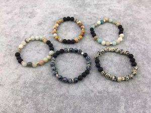 Pulsera ajustable de Lava y piedra Natural, difusor de aceites esenciales - Product Image 6