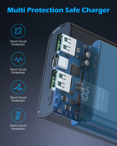 Banque d'alimentation pour ordinateur portable de haute qualité, charge rapide, chargeur portable, batterie externe, type-C, 2 ports, 20000 mAh, banques d'alimentation, cadeaux - Product Image 4