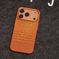 Étui de protection magnétique de luxe en fibre de carbone pour iPhone 17 16 15 Pro Max avec bouton IA et cadre métallique pour appareil photo, coque rigide en PC