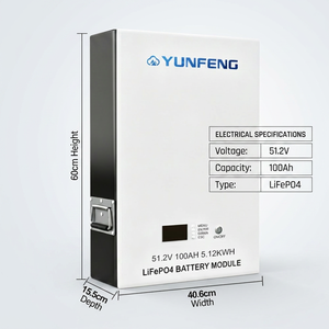 <span class=keywords><strong>Batterie</strong></span> de stockage d'énergie solaire domestique OEM 5 kWh LiFePO4 51,2 V 100 Ah IP54, <span class=keywords><strong>batterie</strong></span> lithium solaire pour système de stockage d'énergie solaire résidentiel - Product Image 3