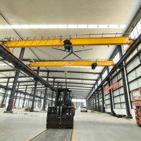 Pont roulant monopoutre compact sur mesure de style européen à faible hauteur de levage, moteur triphasé 380V 50Hz, norme FEM pour usine intérieure