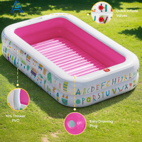Neues Design, umweltfreundlicher, aufblasbarer PVC-Schwimmpool mit Sonnenschutz für Kinder, Sommerspielzeug