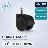 Roulettes de chaise de bureau silencieuses, résistantes à l'usure, en nylon, pour hôpitaux et écoles, fourniture directe d'usine, ODM/OEM disponible