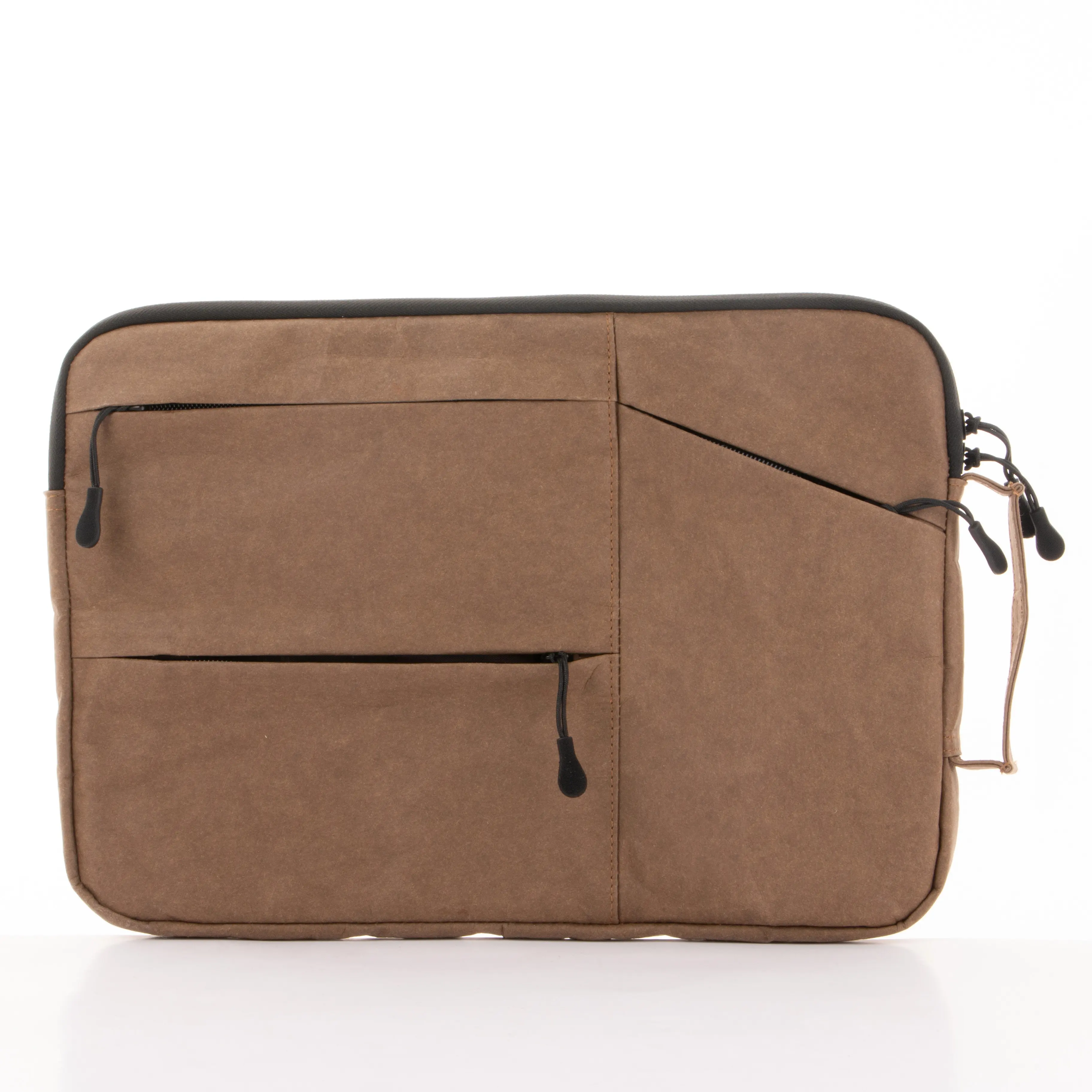 Top grade customize size various color plush lining 11 12 13 14 15 15.6 inch kraft paper laptop sleeve case bag