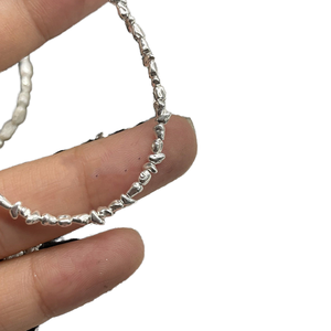 Perles d'espacement rondes en verre noir transparent plaqué argent sterling 925, en vrac, pour la création de colliers, bagues, bracelets et autres créations DIY - Product Image 4