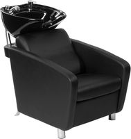 Fauteuil de lavage moderne avec bac en céramique, robuste, pour salon de coiffure et spa