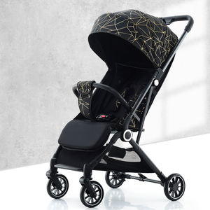 Poussette bébé pliable à 360 degrés de style haut de gamme avec <span class=keywords><strong>porte</strong></span>-bébé portable à réduction des chocs avec compartiment de rangement - Product Image 5