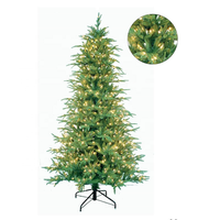 Sapin de Noël Artificiel Charnière de Haute Qualité, Facile à Monter, Pré-éclairé avec Lumières LED, Économe en Énergie, Écologique, Décoration d'Intérieur