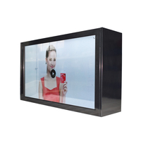 Vitrina LCD Transparente AWSTOUCH FHD 2K de 32 a 100 Pulgadas, Caja de Exhibición Transparente con Versión Android y PC para Exhibición de Productos de Lujo