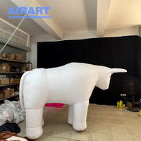 Costume de taureau gonflable de couleur personnalisée pour activité de ferme, accessoire de champ