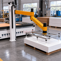 Machine CNC de nesting 3 axes à commande robotisée pour le chargement et l'étiquetage automatique de portes d'armoires en MDF et contreplaqué, modèle 2131, pour usine de travail du bois, directement de l'usine