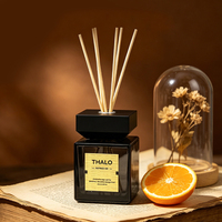 Diffuseur de parfum 500 ml sans flamme, diffuseur d'arômes pour la maison, rafraîchisseur d'air avec bâtonnets naturels pour chambre, salon, hôtel