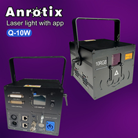 Projecteur laser professionnel programmable 10W pour extérieur IP20, effet logo 3D RGB, animation DJ disco, ILDA