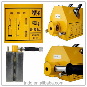 Levantamiento de acero redondo o tablero de acero Elevador de imán permanente de 1 tonelada Factor DE SEGURIDAD DE 3 veces - Product Image 5