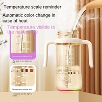 Gobelet d'apprentissage pour bébé en PPSU biologique, sans BPA, avec poignée graduée, anti-flatulences, multi-boissons, large, OEM ODM, en promotion