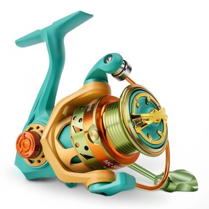 Fil d'aluminium de haute qualité entièrement en métal Rocker Spinning Fishing Reel <span class=keywords><strong>Bass</strong></span> Rotating OEM Spinning Wheel pour Lake River Right Hand - Product Image 1