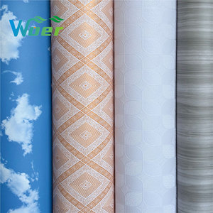 Película de PVC Decorativa para Techos de Yeso, Diseño Moderno 3D de Cielo Azul y Nubes Blancas, Uso en Hoteles, Venta Caliente en China - Product Image 3