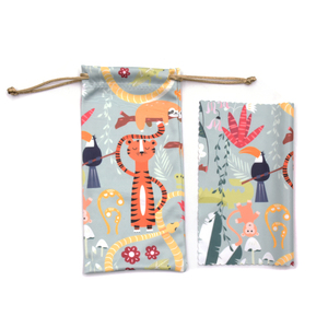 Lunettes en <span class=keywords><strong>tissu</strong></span> en <span class=keywords><strong>microfibre</strong></span> de gros Sac de rangement de nettoyage Accessoires de lunettes de soleil Pochette d'emballage à c - Product Image 4
