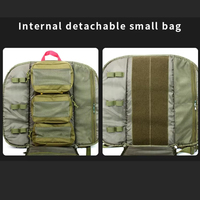 Trousse de premiers secours tactique polyvalente Buraq MOLLE en nylon, camouflage vert feuillage, pour la chasse, la randonnée en montagne et les sacs de plein air F72