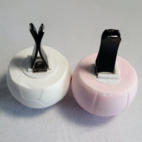 Clip en métal de forme ronde blanche personnalisée, diffuseur de parfum pour voiture en pierre de céramique parfumée