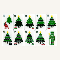 Holly Jolly Christmas Ensemble de Mahjong Moderne Portable de Luxe Écologique 160 Pièces en Acrylique Motifs Casse-Noisette Américain et Père Noël