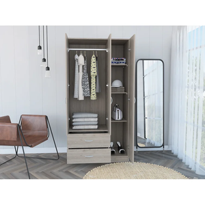 3 portes 2 tiroirs en bois bon marché, Armoire traditionnelle Antique, Armoire <span class=keywords><strong>de</strong></span> rangement, Armoire avec cloisons et tringle à vêtements - Product Image 2